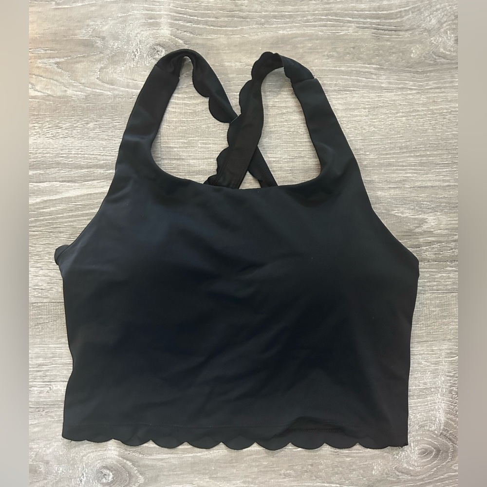 Kiava Scalloped Crop Top